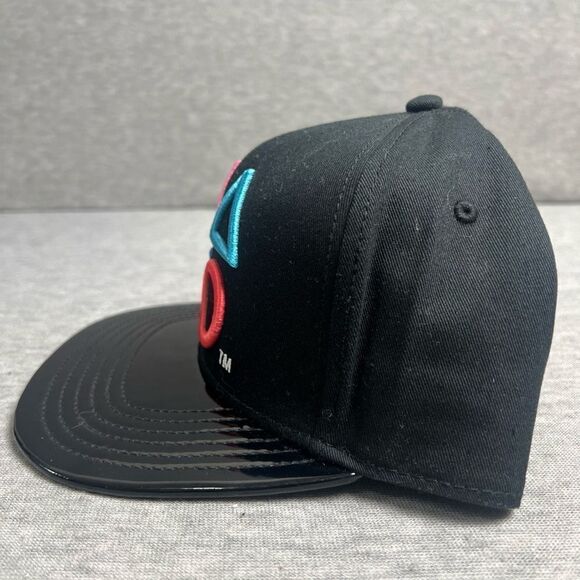 Playstation Controller Symbols Bioworld Adjustable Snapback Cap Hat Black NWOT - Picture 5 of 13